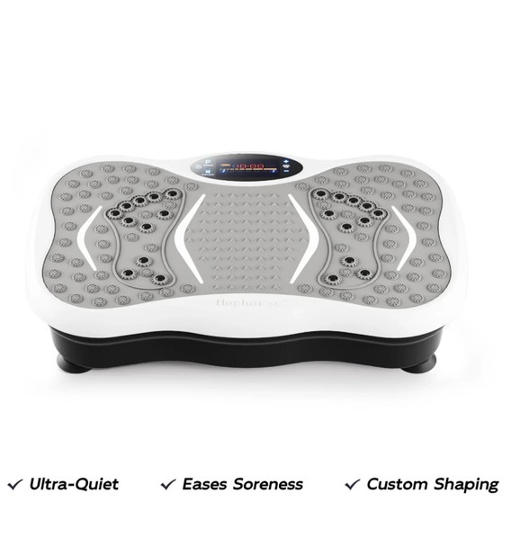HOPHORSE® WHOLE BODY VIBRATION PLATE WITH RESISTANCE BANDS - GRAY