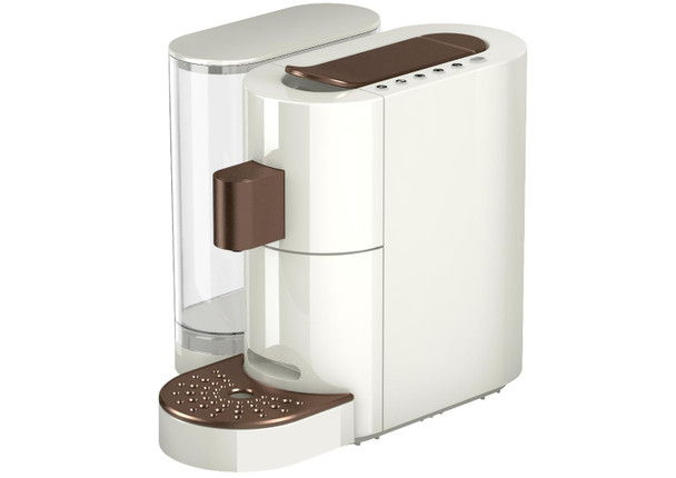K-FEE TWINS II SINGLE SERVE COFFEE AND ESPRESSO MACHINE - WHITE BRONZE