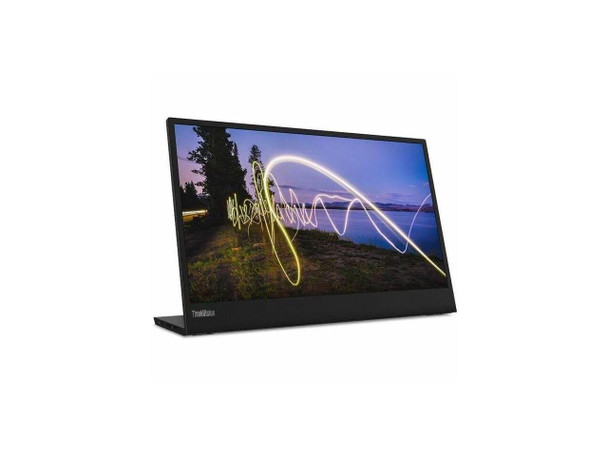 Lenovo ThinkVision M15 16" Class Full HD LED Monitor - 16:9 - Raven Black -