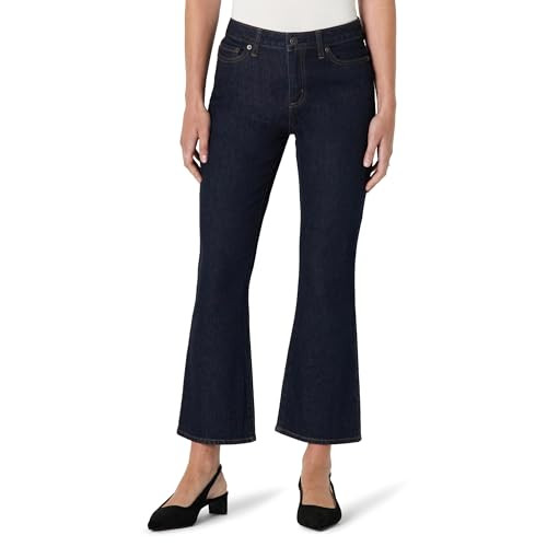 AMAZON ESSENTIALS WOMEN'S STRETCH MID-RISE FASHION KICK CROP JEANS WOMEN 2 RINSE