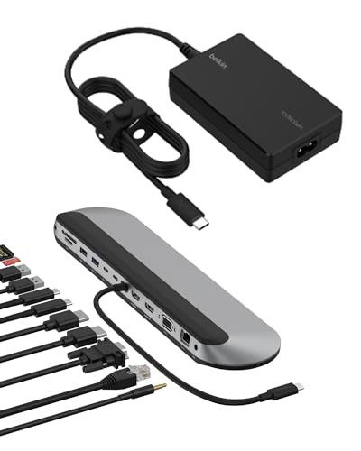 BELKIN CONNECT 11-IN-1 USB-C PRO DOCK 100W USB-C CORE GAN POWER ADAPTER BUNDLE