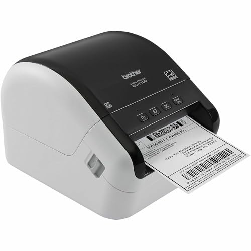 BROTHER QL-1100 WIDE FORMAT POSTAGE AND BARCODE THERMAL MONOCHROME - BLACK