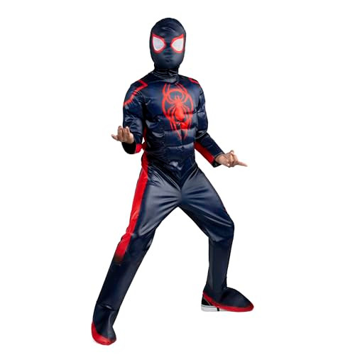 Jazwares Marvel Spiderman Miles Morales Official Halloween Costume Youth M