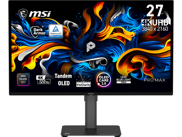 MSI 27" (26.5" viewable) UHD 4K 120Hz AMD FreeSync (Adaptive Sync) 0.03ms USB-C
