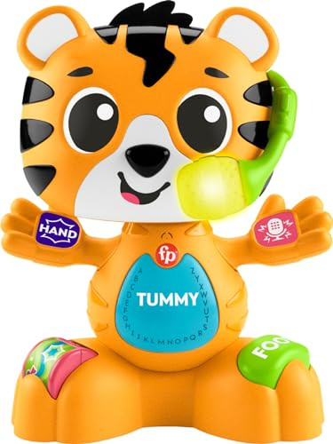 Fisher-Price Baby Learning Toy Link Squad Bop & Groove Tiger Music & Lights New