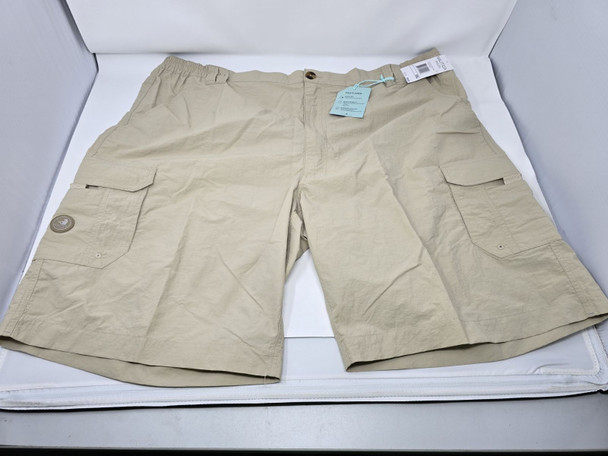 NAUTICA MEN'S ISLAND TIME SHORTS - SIZE: MEN 2XL - SHALE New