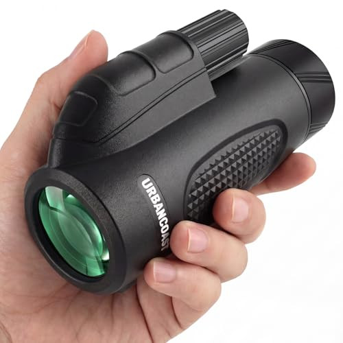 URBANCOAST 8X32 MONOCULAR TELESCOPE HIGH POWERED WATERPROOF 8X32 - BLACK