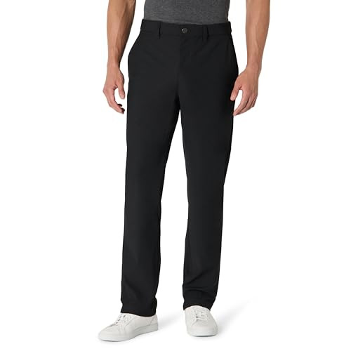 AMAZON ESSENTIALS MEN'S CLASSIC-FIT TRAVEL STRETCH PANT SIZE 29W X 32L BLACK New