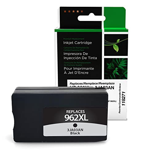 CLOVER REMANUFACTURED HIGH YIELD BLACK INK CARTRIDGE REPLACEMENT HP 962XL BLACK