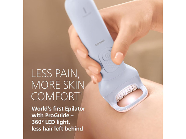 Philips Epilator Series 8000 - Cordless Wet and Dry Electric Epilator, Hair