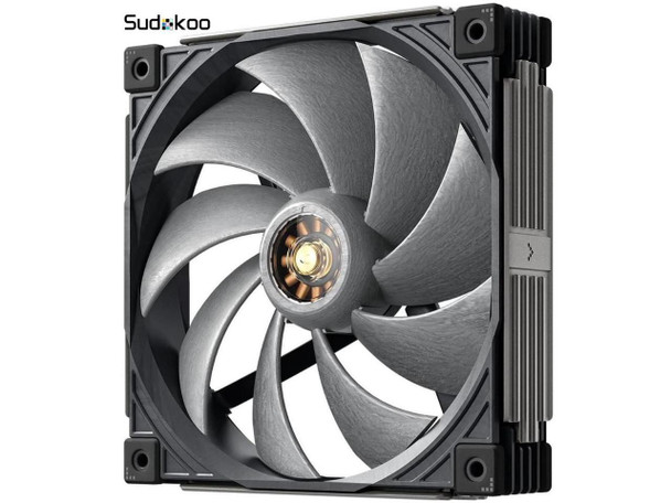 Sudokoo MACH140 140mm Case Fan: PWM Quiet PC Fans with FOC Motor - 4 Pin LCP