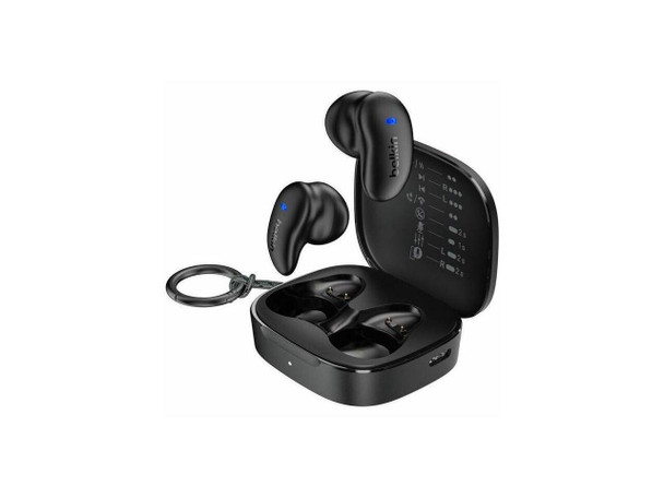 Belkin SoundForm Anywhere AUC014FQBK Earset - Stereo - True Wireless - Bluetooth