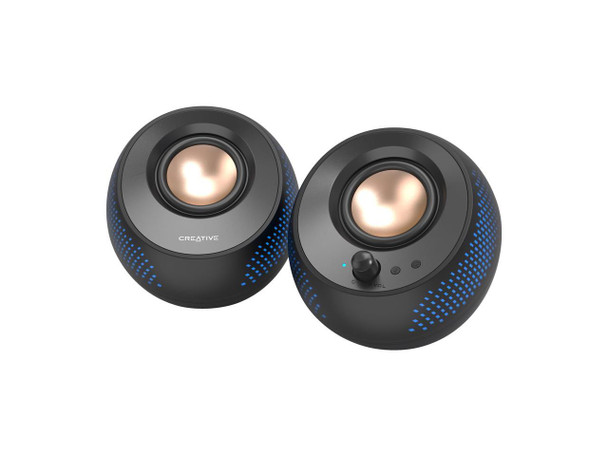 Creative Pebble X 2.0 USB-Powered RGB Desktop Speakers with Far-Field Drivers