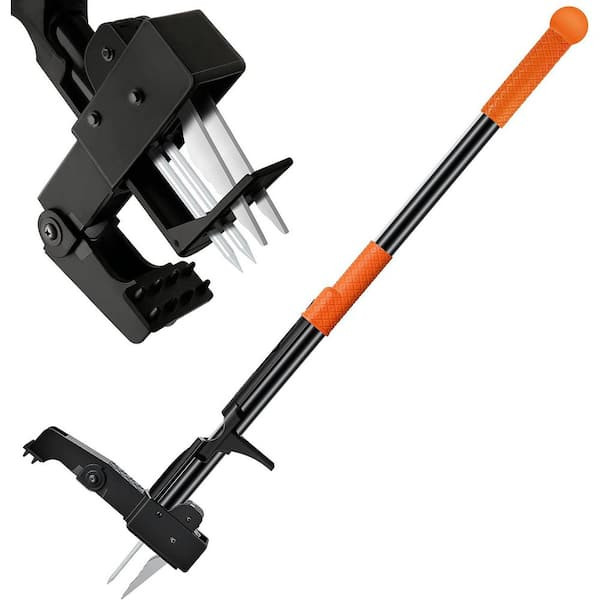 GENERIC STAND-UP WEED PULLER TOOL 40 LONG HANDLE - ORANGE