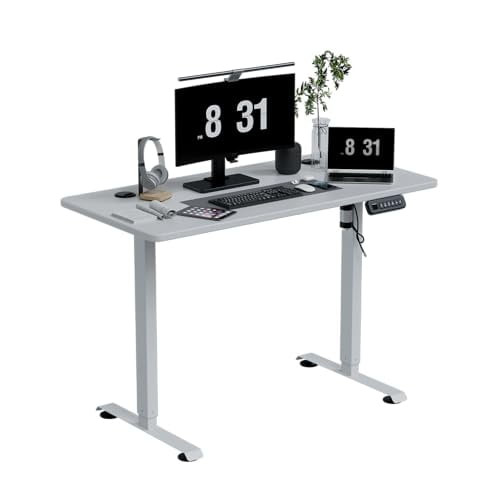 TEVIROOM REMIT ELECTRIC STANDING DESK, 48 X 24 INCH - WHITE