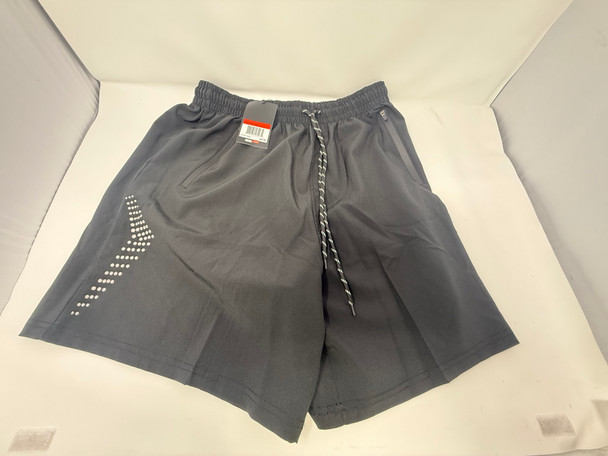 JUMP START MEN'S PERFORMANCE TRAINING SHORTS ZIPPER POCKETS - MEN XL - BLACK New