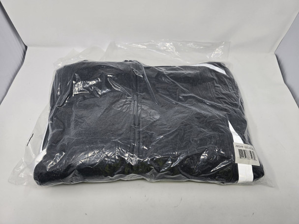 BLU ROCK MEN'S SLIM-FIT REFLECTIVE TECH FULL-ZIP HOODIE - SIZE: 3XL - CHARCOAL New