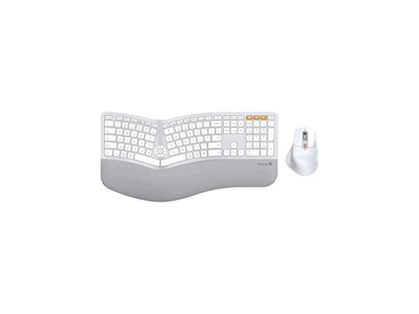 ProtoArc Full Size Wireless Bluetooth Ergo Keyboard Mouse Combo - Split Design,
