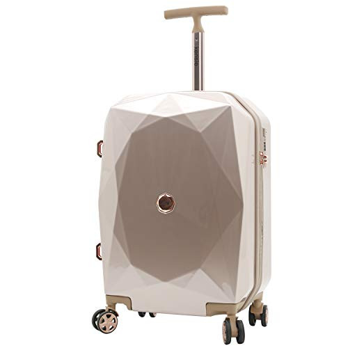 KENSIE WOMEN'S GEMSTONE LUGGAGE SET, ROSE GOLD, 20-INCH CARRY-ON - ROSE GOLD New
