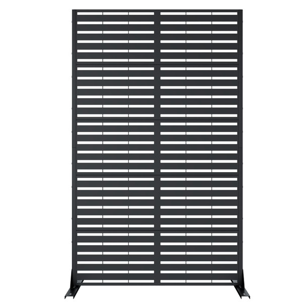 UPHYB METAL PRIVACY SCREEN 6FT OUTDOOR PRIVACY SCREEN KRWQOT190BK - BLACK