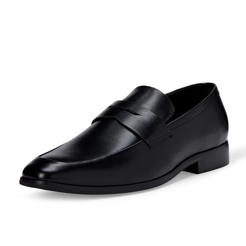 AMAZON ESSENTIALS MEN'S LOAFER MEMORY FOAM - BLACK SIZE: MEN 9.5 New
