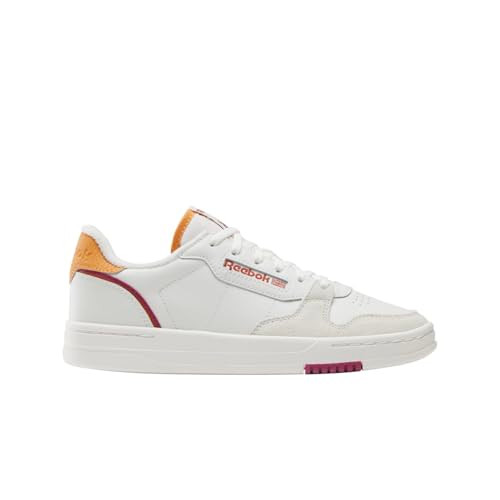 REEBOK WOMEN'S PHASE COURT SNEAKERS CHALK/VERY BERRY/SUNBAKED - SIZE 8.5 New