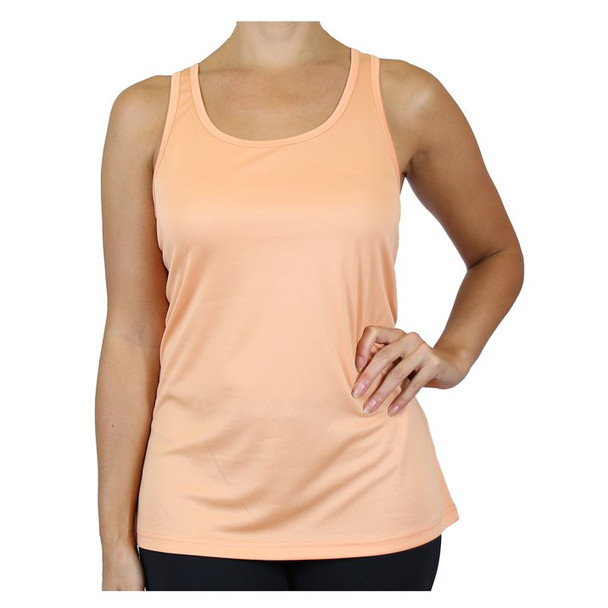 GBH MOISTURE WICKING RACERBACK TANK - SIZE: WOMEN 2XL - PEACH New