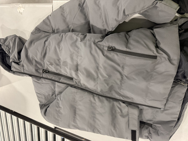 SPYDER ASH GRAY PUFFER JACKET 2XL - ASH GRAY