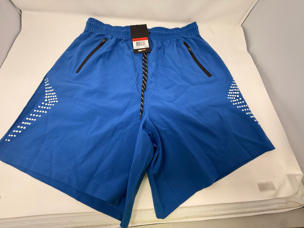 JUMP START PERFORMANCE TRAINING SHORTS ZIPPER POCKETS SIZE: MEN XL - ROYAL BLUE New