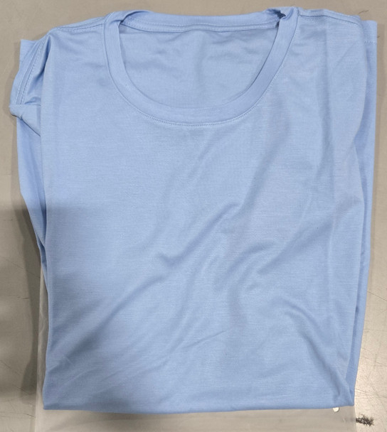 GENERIC UNI-SEX T-SHIRT 71% RAYON, 25% POLYAMIDE, 4% SPANDEX - L - LIGHT BLUE