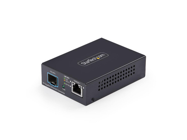 StarTech10GbE Multi-Gigabit Open SFP+ Fiber Media Converter, Standalone 10
