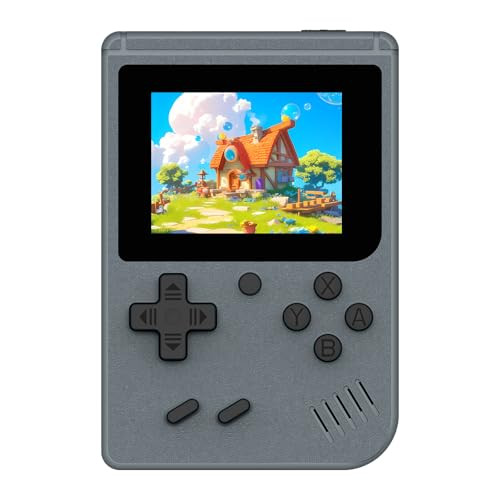 AQHH RETRO HANDHELD GAMES CONSOLE BUILT-IN 400 VIDEO GAMES CLASSIC GRAY