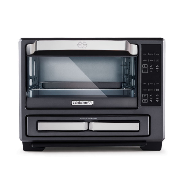 CALPHALON PERFORMANCE 12-IN-1 AIR FRY TOASTER OVEN DUAL ZONE PIZZA COMBO - DARK New