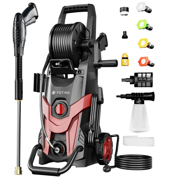 Pressure Power Washer 4500PSI with 4 Quick Connect Nozzles, Inlet Hose & Filter