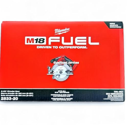 MILWAUKEE ELECTRIC M18 FUEL 6-1/2 INCH CIRCULAR SAW TOOL ONLY RED/BLACK