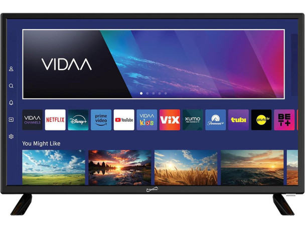 Supersonic SC-2420VTV 24-inch Smart AC/DC LED TV, Powered by VIDAA, 1080p, WiFi,