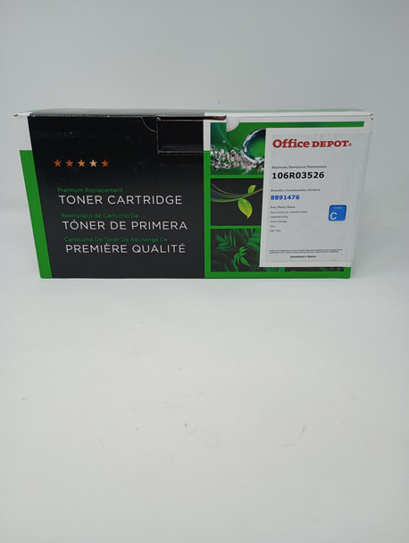 OFFICE DEPOT REMANUFACTURED HIGH YIELD TONER CARTRIDGE REPLACEMENT XEROX - CYAN New