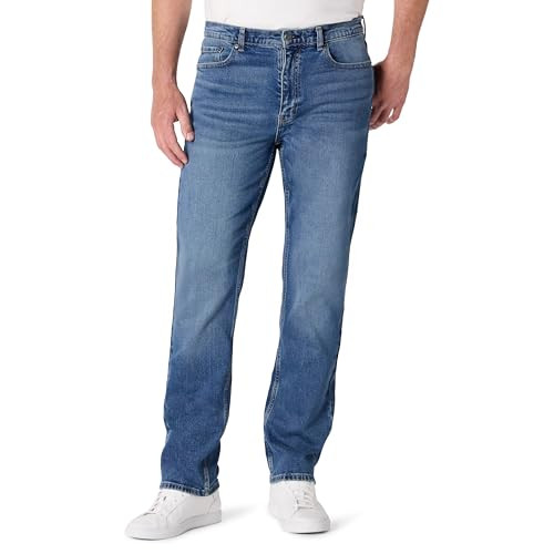 AEMN49469M25-TMB - Amazon Essentials Men's Low Stretch Straight-Fit Med Blue New