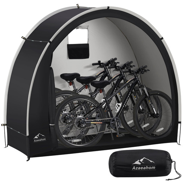 AZAEAHOM BIKE STORAGE SHED TENT - BLACK