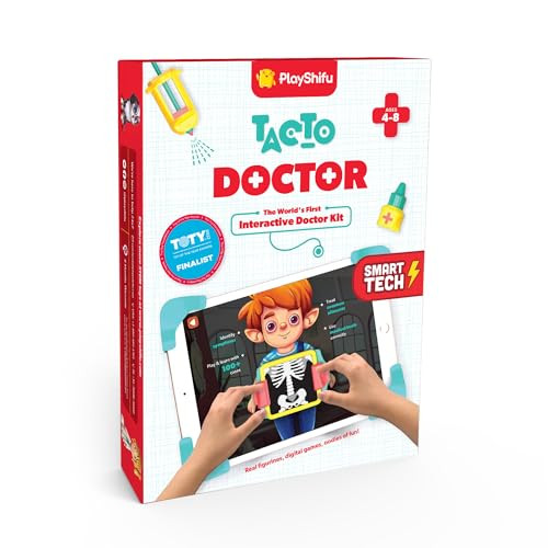 PLAYSHIFU DOCTOR PRETEND PLAYSET 12 TOOLS 3 GAMES SHIFU041 - MULTI