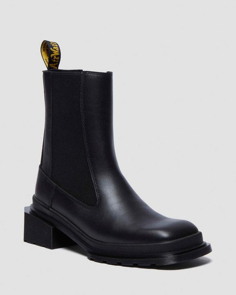 DR. MARTENS MAYBOLE CHELSEA BLACK KV05AV LA004 - SIZE: WOMEN 5 - BLACK