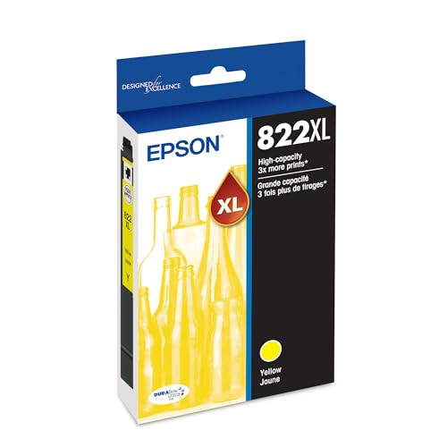 EPSON 822 DURABRITE ULTRA INK HIGH CAPACITY YELLOW CARTRIDGE T822XL420-S New