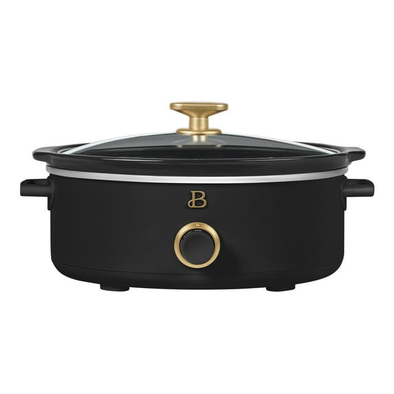 BEAUTIFUL 2.5 QT DIP SERVE MANUAL SLOW COOKER BY DREW BARRYMORE - BLACK SESAME