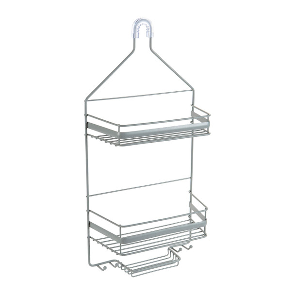 BATH BLISS 2 SHELF REGENCY SHOWER CADDY, 10018,  GRAY