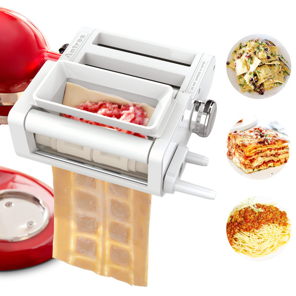ANTREE 3-IN-1 PASTA ATTACHMENT& RAVIOLI ATTACHMENT KITCHEN KSM-1605BMC - WHITE