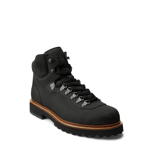 812974116001 POLO RALPH LAUREN ALPINE LEATHER TRAIL BOOTS BLACK SIZE 12