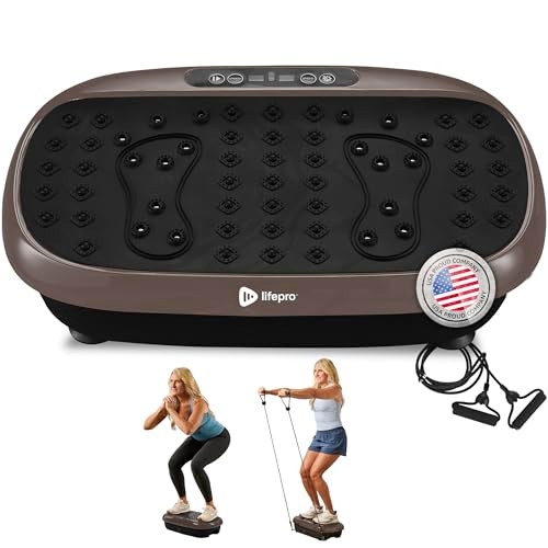 Lifepor HexaPlate Lite Vibration Plate Exercise Machine, LP-HXPLTL-BRNZ - Bronze