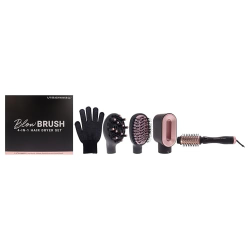 BEACHWAVER BWBLBR01 BLOW BRUSH - VERSATILE BLOW-DRY BRUSH FOR ALL HAIR - ROSE New