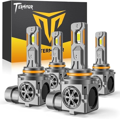 TERMITOR 9005 9006 LED BULBS, 100,000LM 85000+ Hours, Z10-2PK - White