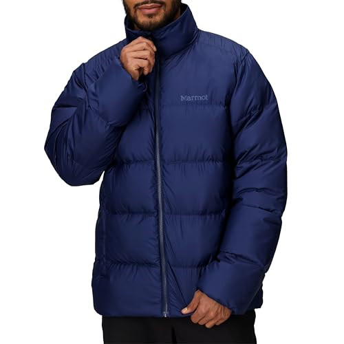 MARMOT MENS GUIDES DOWN JACKET - SIZE: MEN L - ARCTIC NAVY New
